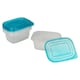 image 10 of 100 Pc Reusable Plastic Food Storage Boxes Containers Lid Microwave Freezer Safe