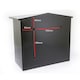 image 4 of Burg-Wachter Mersey Large Wall Mounted Galvanised Steel Post Box - 36x35x20cm Black