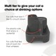 image 4 of Cat Mate Three-level Cat & Small Dog Pet Water Drinking Fountain Dark Grey (335G) Grey