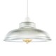 image 1 of Classic American Diner Clear Ribbed Glass Ceiling Pendant Light Shade Clear