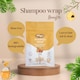image 3 of Nilaqua No Rinse Shampoo Wrap the World's First Biodegradable Shampoo Cap Biodegradable Bamboo Waterless Hair Wash for Elderly Pleasant Fragrance Fresh Apple & Jasmine + Oatmilk & Honey 3pack