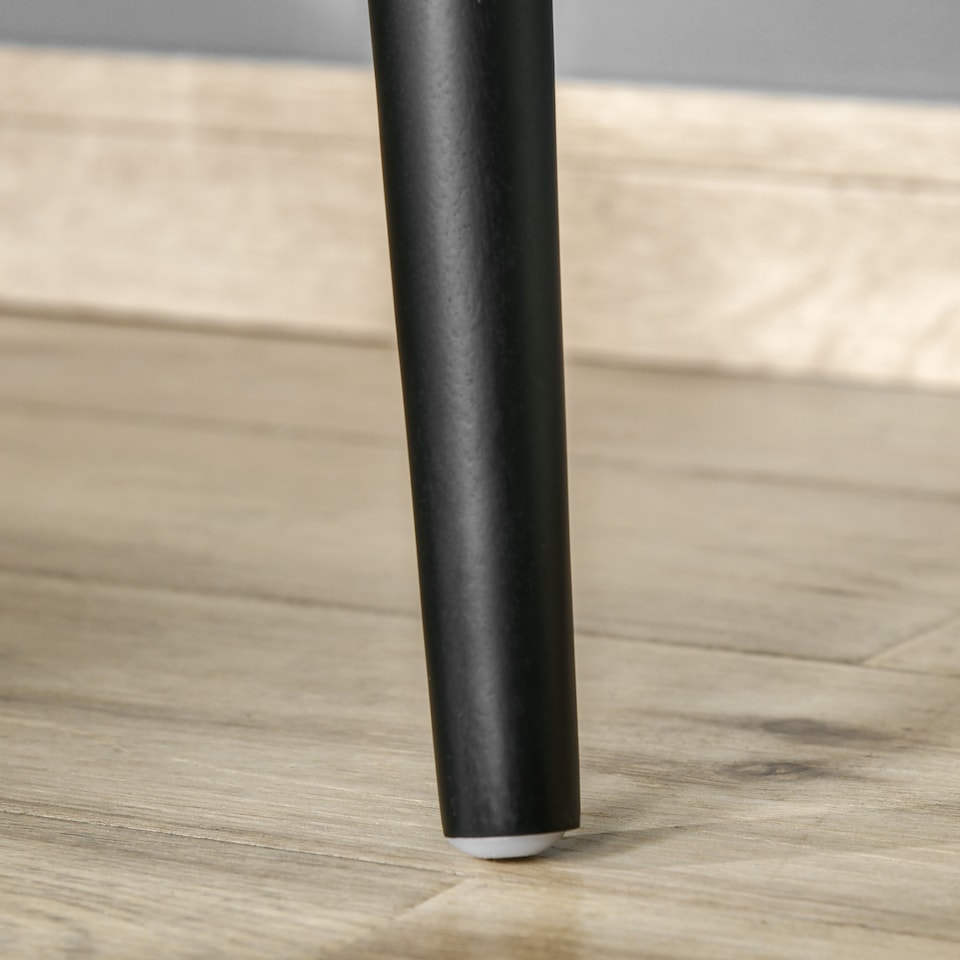 image 1 of HOMCOM Dressing Table Set with Mirror and Stool, Vanity Makeup Table with 3 Drawers and Open Shelves for Bedroom, Living Room, Grey