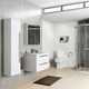 image 2 of Bathroom 2-Drawer Floor Standing Vanity Unit with Ceramic Basin 800mm Wide - White  - Brassware Not Included White
