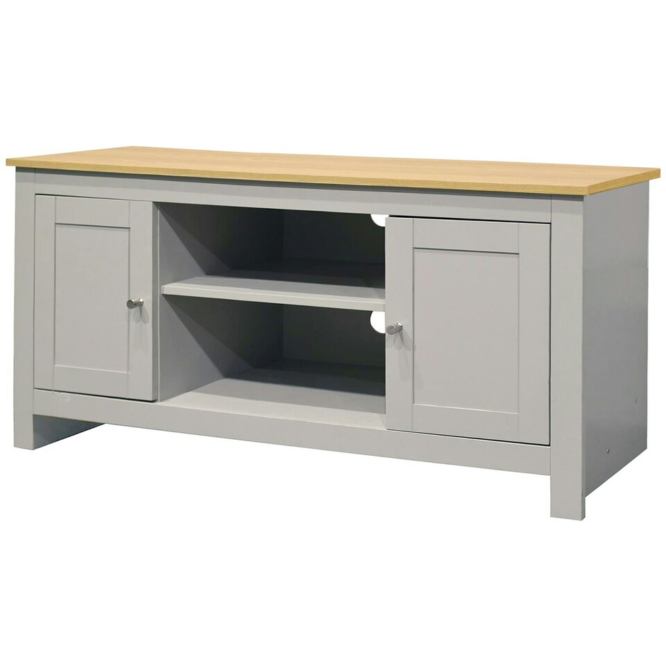 image 1 of LOFT24 Emerald 1 Door TV Stand GreyOak Brown | Nature