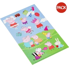 Peppa Pig Sticker Sheet (Pack of 6) - Multicoloured - One Size