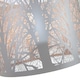 image 3 of Unique and Beautiful Soft Grey Metal Forest Design Ceiling Pendant Shade | Grey
