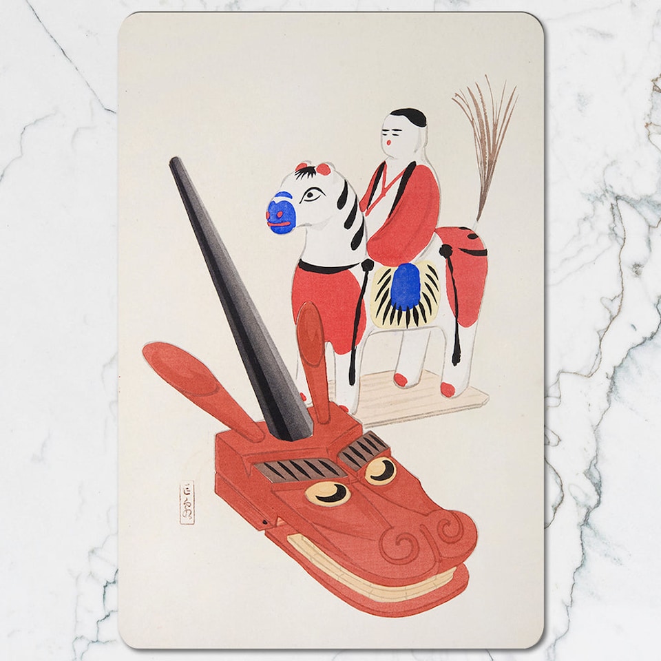 image 1 of Set Of 12 Placemats And Coasters With Designer Artwork Wood Bottom