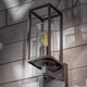 image 10 of CGC CHLOE Up Black E27 Outdoor Wall Lantern Light Clear Diffuser IP54