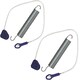 image 1 of SPARES2GO Door Spring Rope Hinge Tension Support for Beko Dishwasher (2 x Springs, 2 x Ropes)