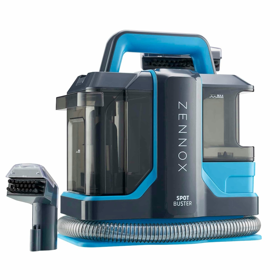 image 1 of Zennox SPOT BUSTER | 450W | Carpet Cleaner: Lifts Spills, Stains | Refreshes Upholstery | Grey/Turquoise