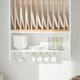 image 5 of SoBuy KCR09-W,Wall Mounted Kitchen Plate Cup Rack | White | White | 1