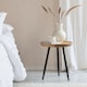 image 2 of Chervey Round Solid Mango Wood Side Table with Tri-Pin Legs Small