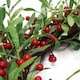 image 4 of 60cm (24 inches) Large Luxury Christmas Mistletoe Leaf and Red Berry Floristry Wreath