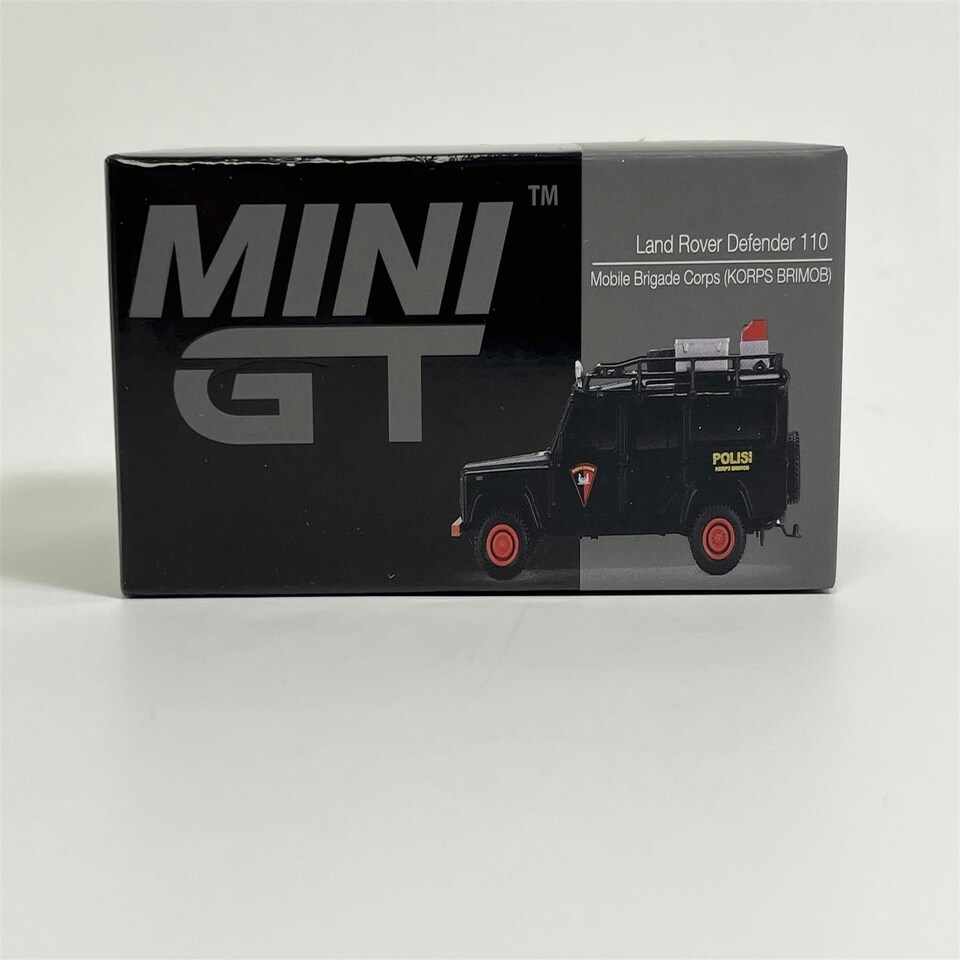 image 1 of Land Rover Defender 110 Mobile Brigade Corps 1:64 Scale Mini GT MGT00522R