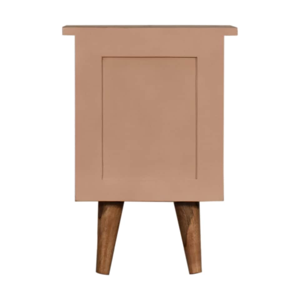 image 1 of Blush Pink Hand Painted Bedside