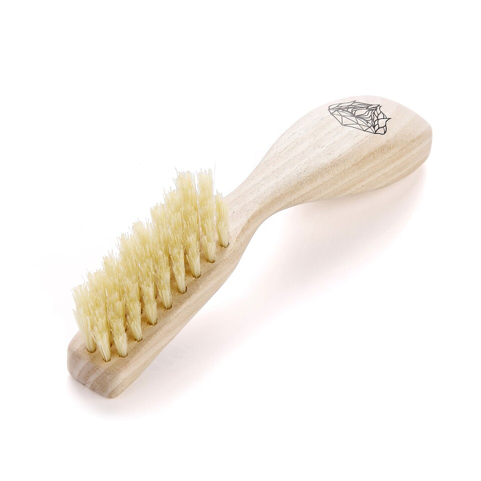 image 1 of Kent Brushes Wooden Left Handed Beard Brush