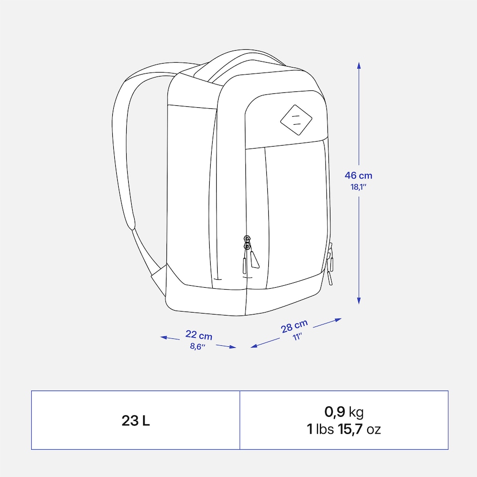 image 1 of Decathlon Multi-pocket hiking backpack 23 L, Escape 500