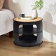 image 8 of COSTWAY 3-Tier Round End Table Coffee Snack Table Black