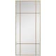 image 1 of HOMCOM Rectangle Wall Mirror, 110  50cm Window Style Vanity Mirror with Metal Frame, Vertical or Horizontal Hanging for Living Room, Bedroom, Entryway, Gold Tone