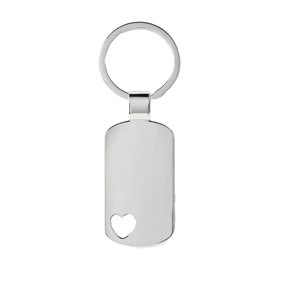 MidOcean Corazon Heart Keyring - Matt Silver - One Size