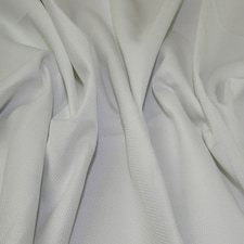 White Basket Weave Coating Fabric for Bag Making, Upholstery, 148cm / 58" Wide - per metre