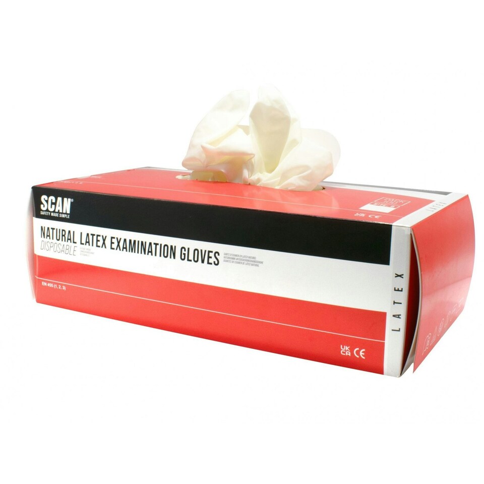image 1 of Scan Latex Examination Gloves - Multi Colour - Large Multi | Large