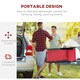 image 3 of Outsunny 2Pcs Texteline Chaise Lounge Recliner Chair Lounger Patio Red