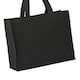 image 2 of Nutshell Premium Stand-Up Canvas Recycled Shopper Bag - Black - 33cm x 16cm x 27cm | Black