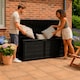 image 2 of Neo 320 Litre Black Plastic Waterproof Outdoor Garden Plastic Storage Box Furniture | Black