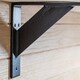 image 6 of Hammer & Tongs Gallows Style Scaffold Board Shelf Bracket - D240mm - Black