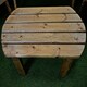 image 5 of Hand Made 4 Seater Chunky Rustic Wooden Garden Furniture Multi Set