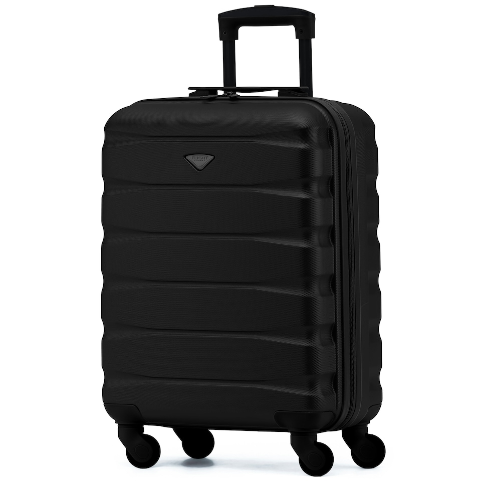 image 1 of 55x40x20cm Ryanair (Priority) TUI, Carry on Cabin Suitcase Hard Shell Approved for 60+ Airlines Cream | Cream/Black | Cabin Bag