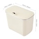 image 3 of Living and Home 7L Waste Bin with Lid | Cream