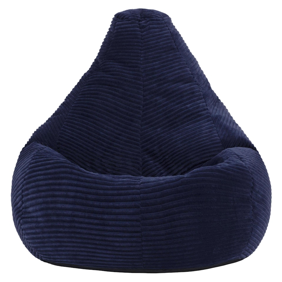 image 1 of Dalton Kids Beanbag Corduroy Navy Blue Set of 2 | Blue | Navy | M | 2