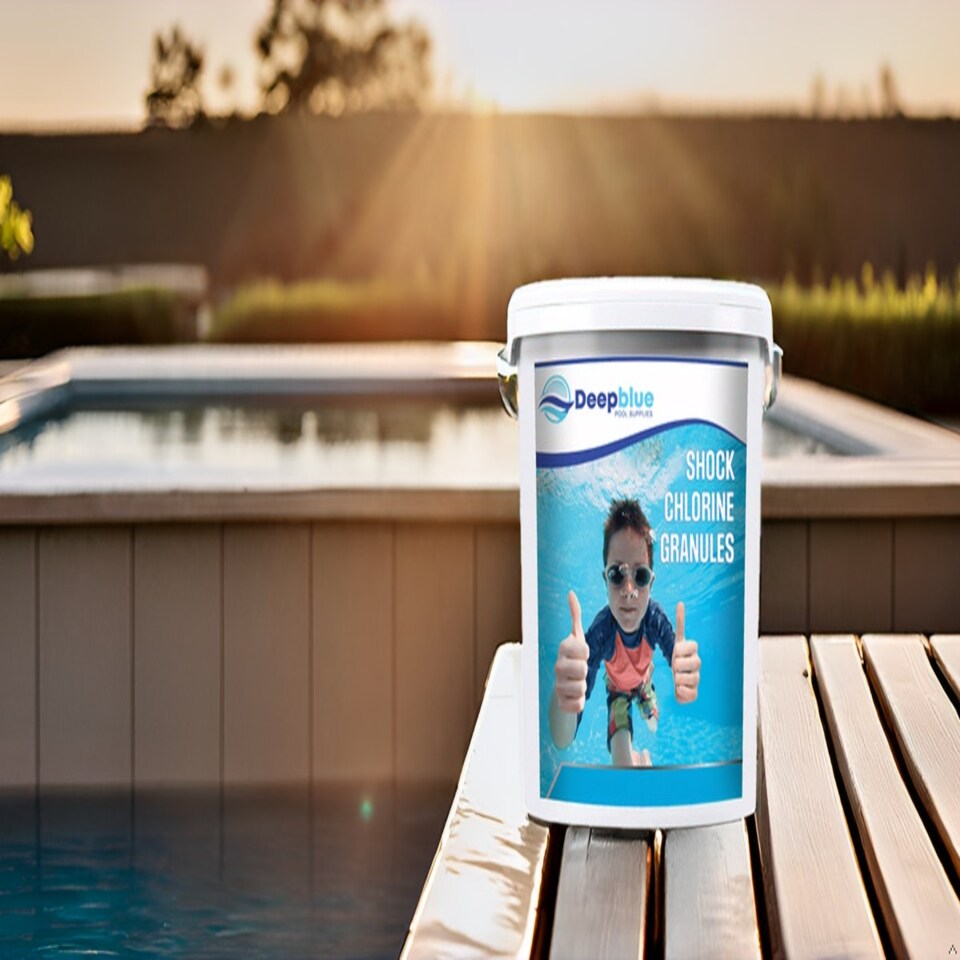 image 1 of Deep Blue Pro Shock Chlorine Granules for hot tubs, swim spas and swimming pools 5Kg
