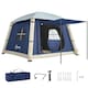 image 1 of Outsunny Inflatable Camping Tent, 2 Man Tent, Dark Blue | Blue | Dark blue | 210 x 210 x 160 cm