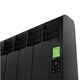 image 2 of 835mm (W) x 585mm (H) - Graphite Wi-Fi Electric Oil Filled Radiator (Barcelona) - 990 Watts - Depth 97mm - Heats Up To 9m²