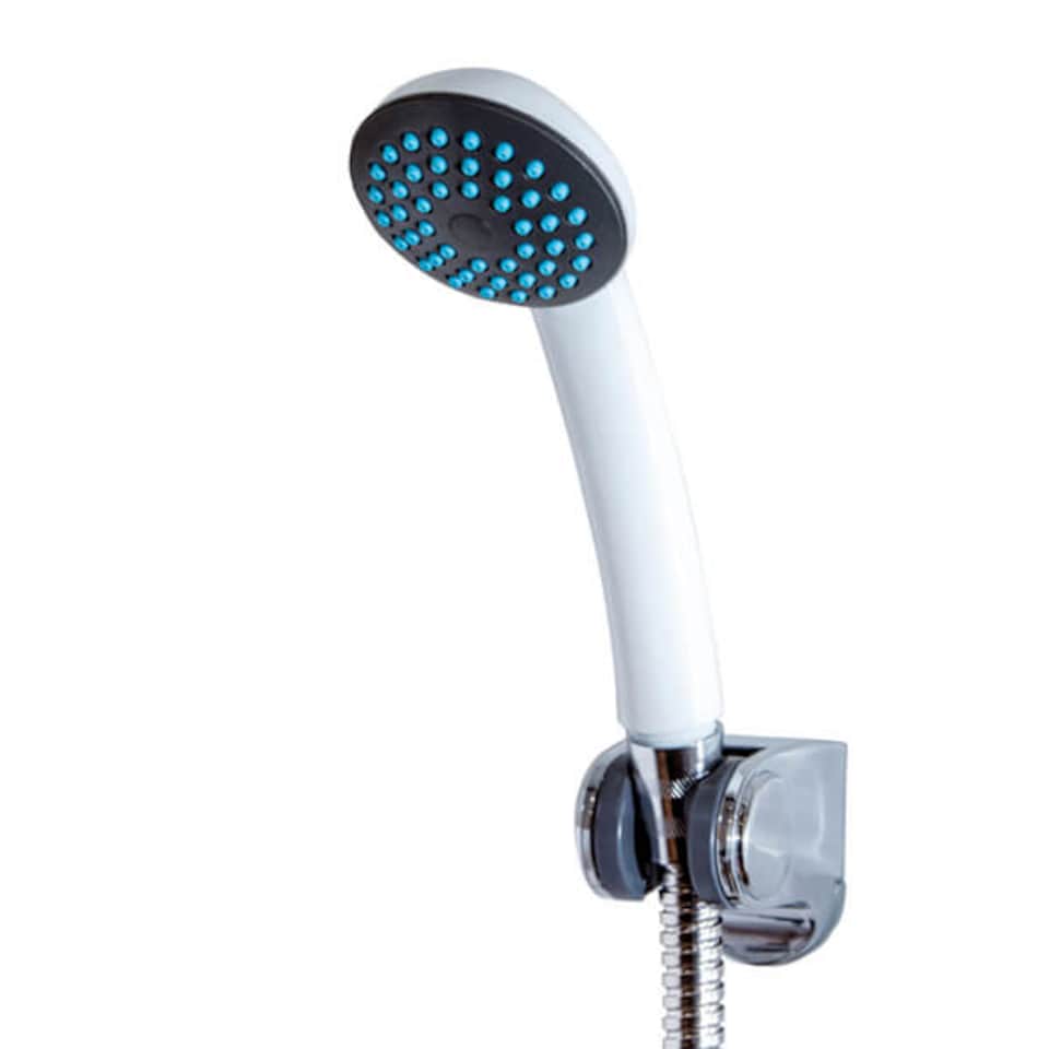 image 1 of Showerdrape Iso White Single-Spray Pattern Shower Head | White | 1