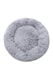 image 5 of Living and Home Calming Round Donut Plush Dog Cuddler Bed | Grey | Light Grey