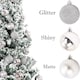 image 2 of 60mm/18Pcs Christmas Baubles Shatterproof Silver,Tree Decorations