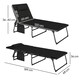 image 3 of Outsunny Folding Sun Loungers Set of 2, Reclining Sun Bed, Black 