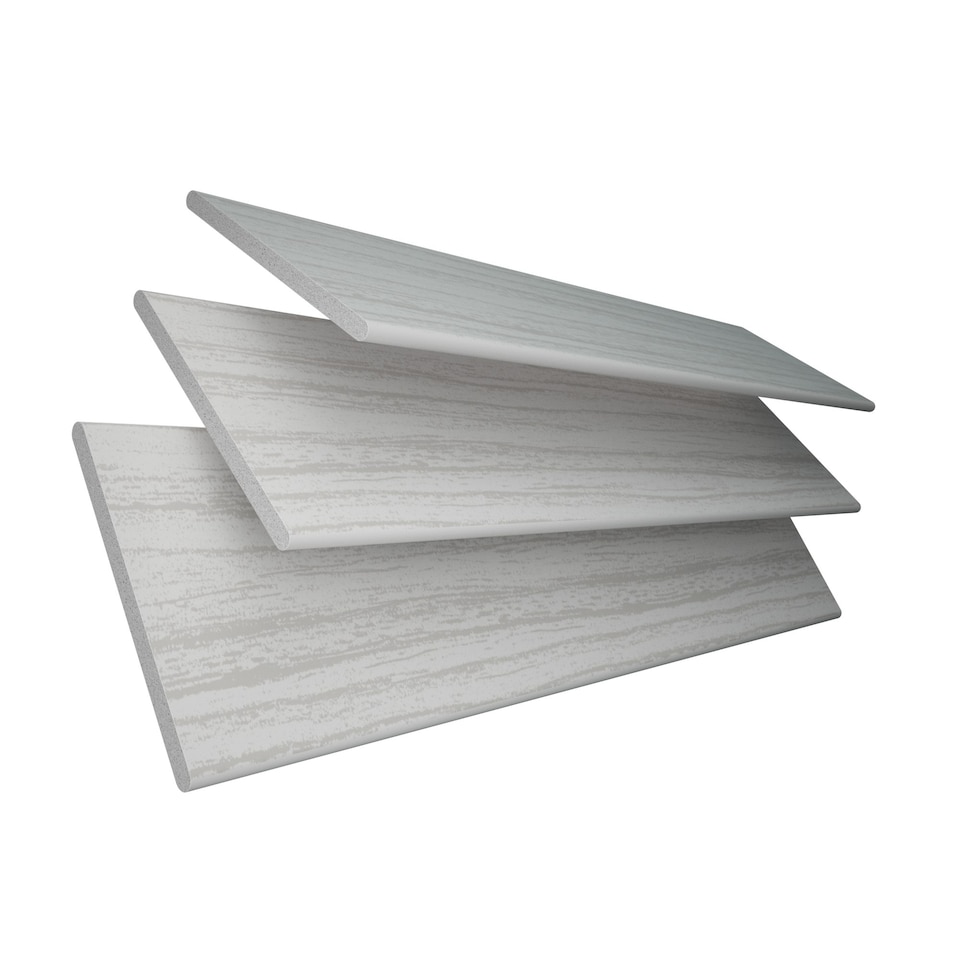 image 1 of 240cm Silver Birch Faux Wood Venetian Blinds with Tapes (120cm Drop) | Grey | Grey
