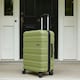 image 3 of OHS 4 Wheel Hard Shell Travel Luggage Suitcase Set of 3 | Green | Olive Green | 3