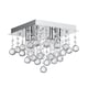 image 1 of BHS Tampa Small Bathroom Flush Ceiling Light, Chrome