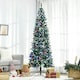 image 2 of HOMCOM 7FT Prelit Artificial Xmas Tree Holiday Décor w/ 350 Colourful LED Light