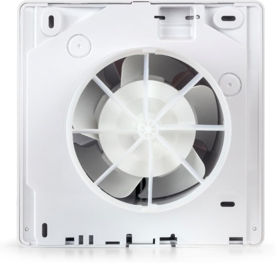 image 1 of Dryzone 4inch Humidistat Fan (100 mm) - Automatic Damp Air Extractor for Bathrooms & Kitchens with Timer and Pullcord Operation