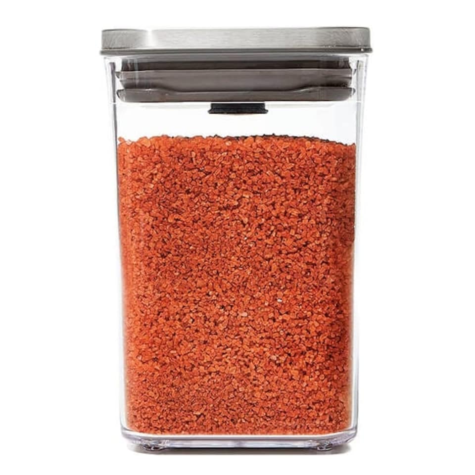 image 1 of OXO Good Grips Steel POP Small Square Short 1L Storage Container