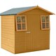 image 1 of Casita Single Door Tongue and Groove Garden Shed Workshop Approx 7 x 7 Feet Brown