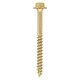 image 1 of Timco - Solo Coach Screws - Hex Flange - Yellow (Size 8.0 x 120 - 4 Pieces)