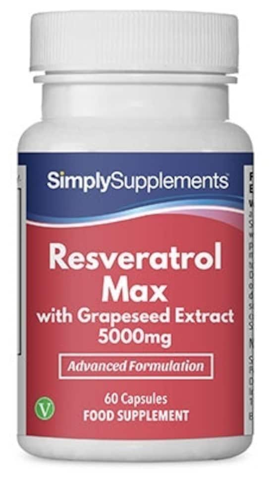 image 1 of Resveratrol Max with Grapeseed Extract 5,000mg - 60 Capsules